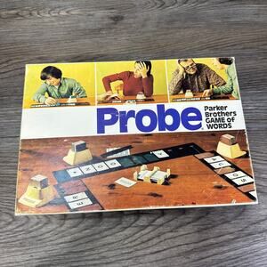 Vintage 1974 Probe Board Game Parker Brothers Word Game Complete Set 4-Players